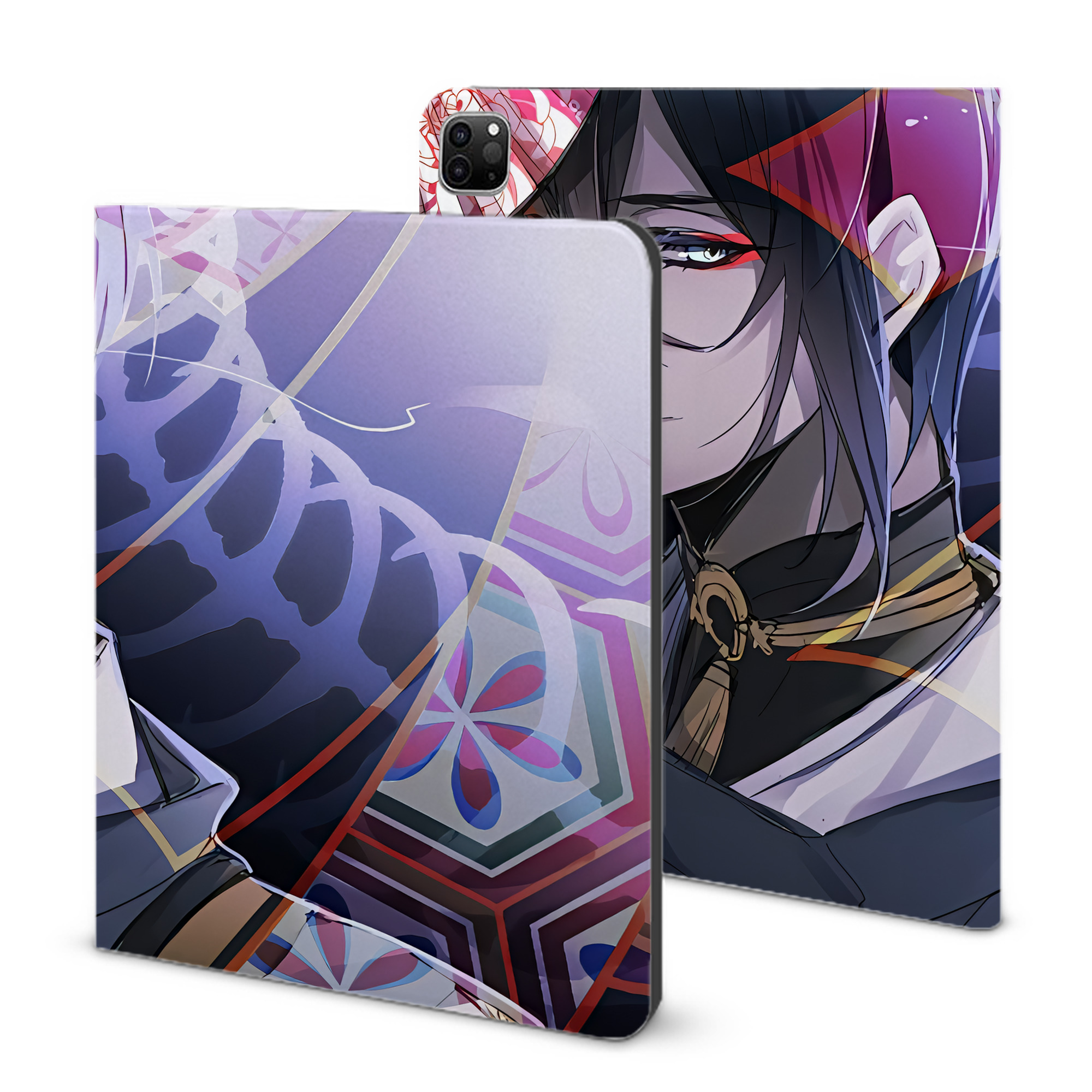 （画像用） 刀剣乱舞 Touken Ranbu IPad ケース ブック型 PUレザー TPU 耐衝撃 軽量 薄型 ペン収納なし 全面保護 IPad 各モデル対応